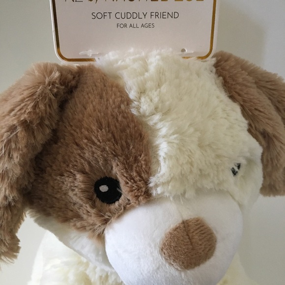 NEW Puppy Super Soft Plush Stuffed Animal with Rattle Baby Gift | Rachel Zoe - Picture 3 of 7